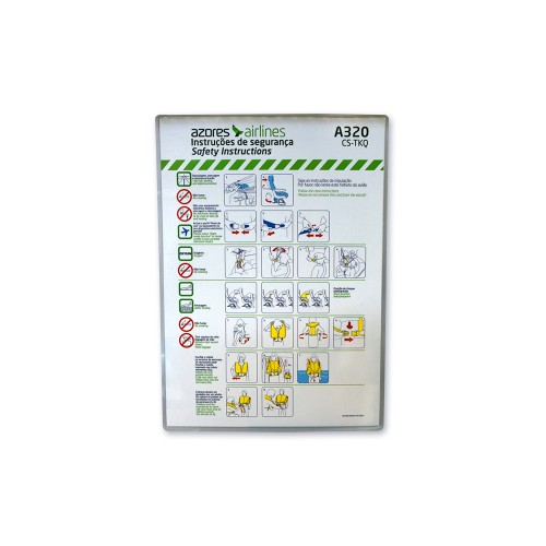Safety Card A320 CS-TKQ OD-SGR-045/01 FEB16
